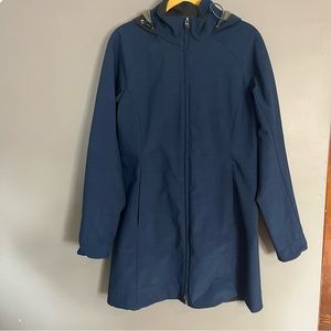 REI Blue Soft Shell Jacket Coat Lined Womens Medium